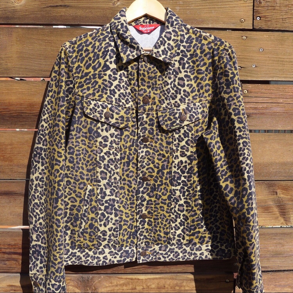 Supreme leopard Levi's style jacket
